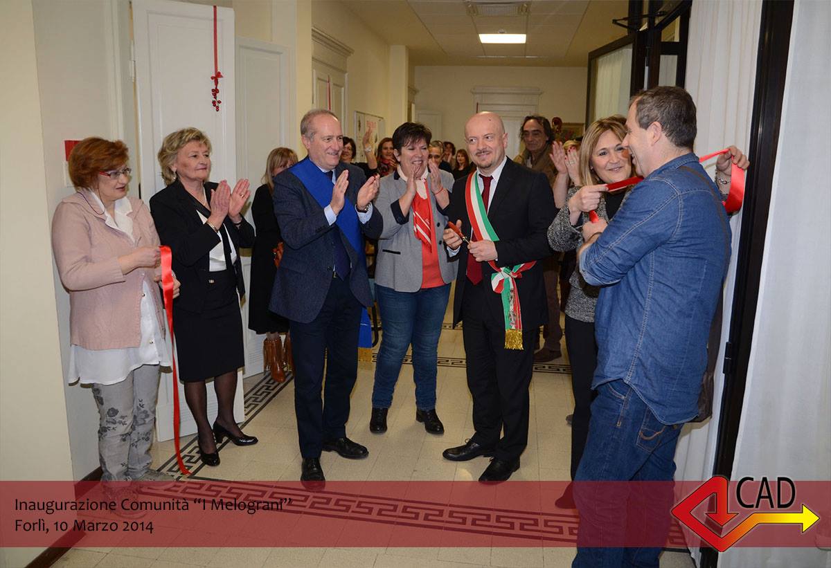 Inaugurazione — con Guglielmo Russo e Davide Drei e il Presidente della CAD Elena Grilli 